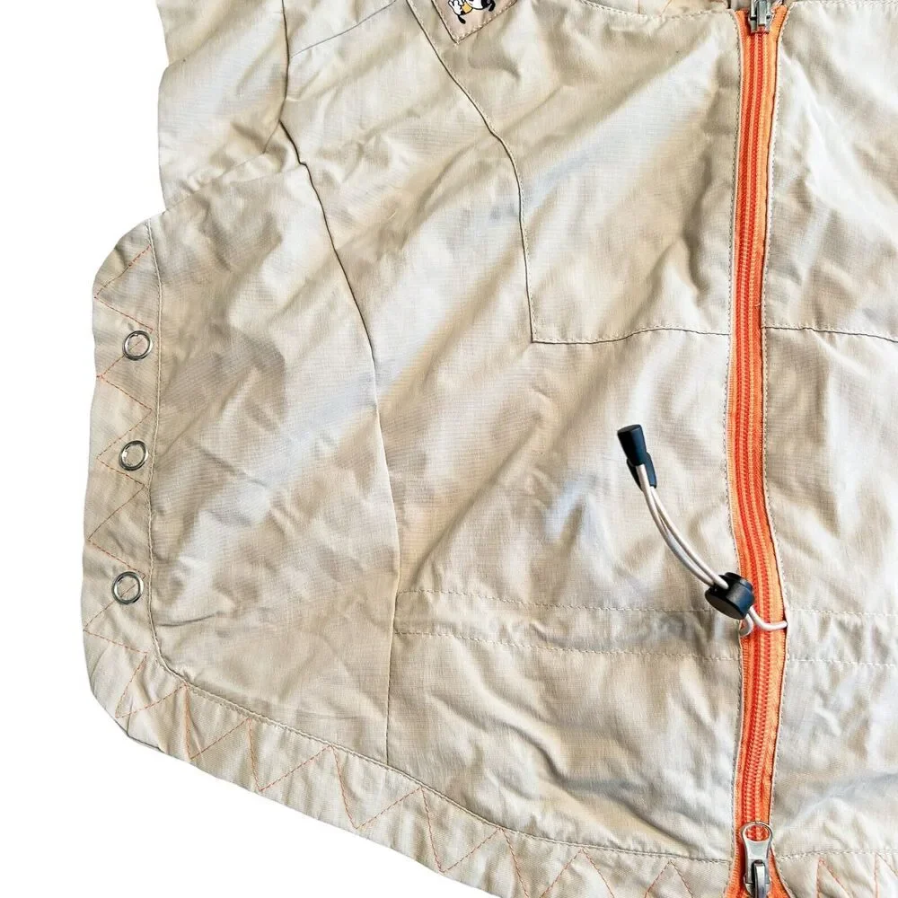 Thunder Coat Dog Rain Jacket Size Medium Water‎ Resistant Full Zip Lightweight